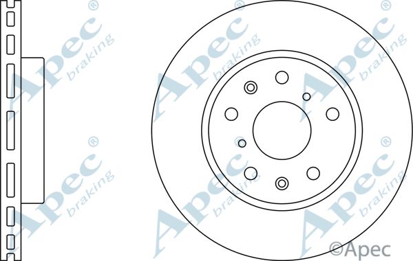 APEC BRAKING Тормозной диск DSK2506